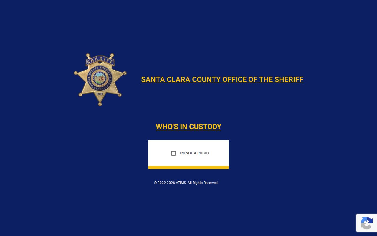 Cupertino people search Santa Clara inmate search